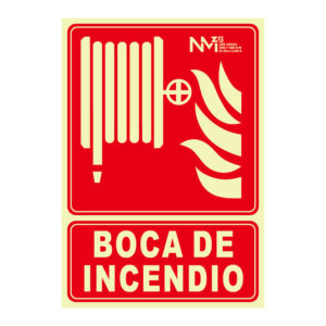 Señal boca incendios NMZ Clase B 210x300 mm