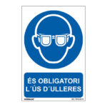 Señal de obligación en catalán NMZ "ÚS D'ULLERES"