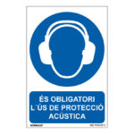 Señal de obligación en catalán NMZ "PROTECCIÓ"