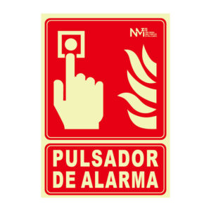 Señal pulsador alarma NMZ Clase B 210x300 mm