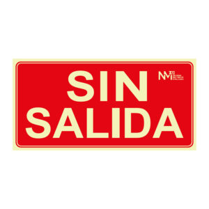 Señal sin salida NMZ Clase A 320x160mm
