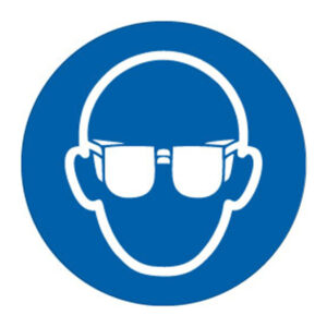 Señal adhesiva "OBLIGATORIO GAFAS" NMZ. (Envase completo)