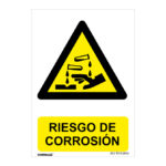 Señal de peligro PVC NMZ "PELIGRO DE CORROSIÓN"