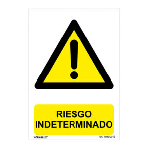 Señal de peligro PVC NMZ "RIESGO INDETERMINADO"