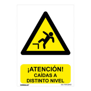Señal de peligro PVC NMZ "CAIDAS A DISTINTO NIVEL"
