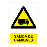 Señal de peligro PVC NMZ "SALIDA CAMIONES"