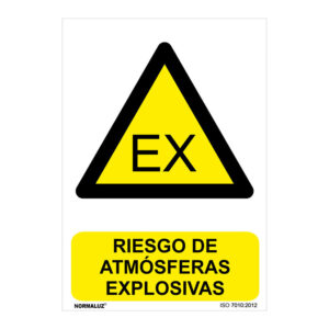 Señal de peligro PVC NMZ "ATMÓSFERAS EXPLOSIVAS"