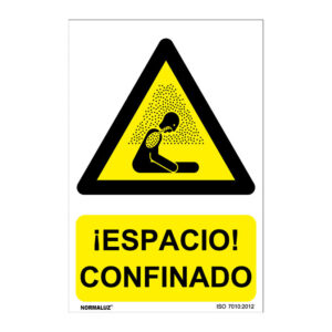 Señal de peligro PVC NMZ "ESPACIO CONFINADO"
