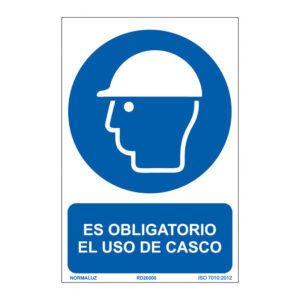 Señal uso obligatorio casco NMZ