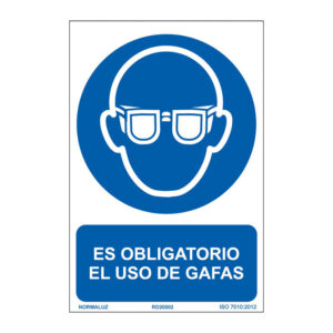 Señal uso obligatorio gafas NMZ
