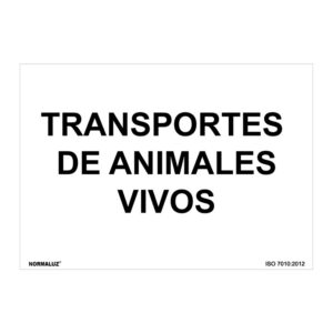 Señal NMZ transporte animales vivos