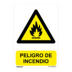 Señal de peligro PVC NMZ "PELIGRO DE INCENDIO"