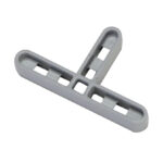 Crucetas forma "T"  RUBI 5 mm plástico gris