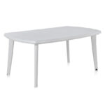 Mesa de resina Atlantic blanca