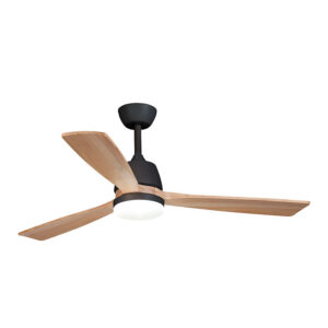 Ventilador techo HABITEX 43BK con luz negro