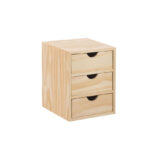 Mini cajonera madera pino ASTIARRAGA 3 cajones