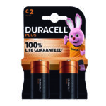 Pila alcalina C (LR14) Blíster 2 pilas DURACELL Plus  (Envase completo)