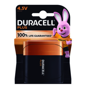 Pila alcalina 3LR12 (4,5V) Blíster DURACELL Plus. (Envase completo)