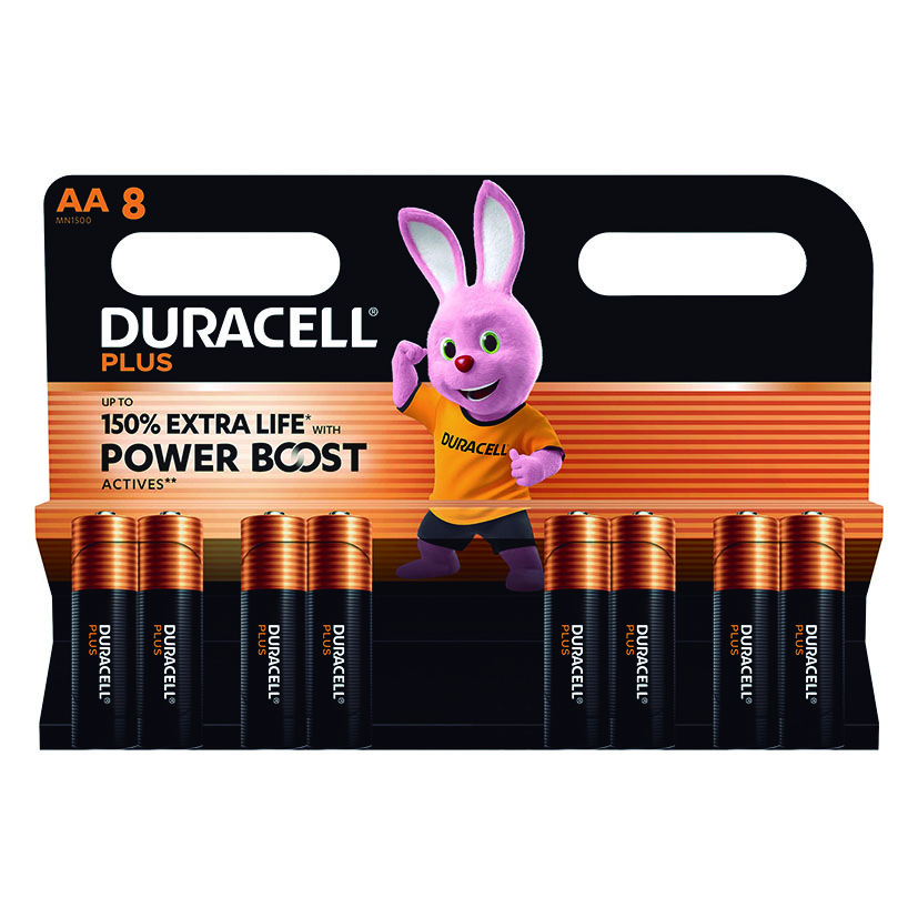 Pila alcalina AAA (LR06) Blíster 8 pilas DURACELL Power Boost (Envase completo)