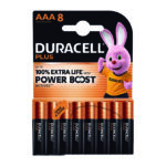 Pila alcalina AAA (LR03) Blíster 8 pilas DURACELL Power Boost (Envase completo)