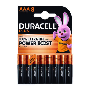 Pila alcalina AAA (LR03) Blíster 8 pilas DURACELL Power Boost (Envase completo)