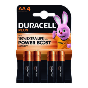Pila alcalina AA (LR06) Blíster 4 pilas  DURACELL Power Boost (Envase Completo)