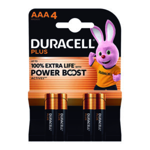 Pila alcalina AAA (LR03) Blíster 4 pilas DURACELL Power Boost (Envase Completo)