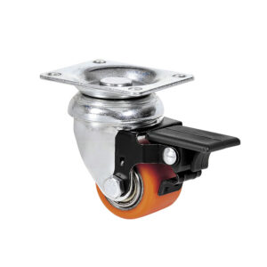 Rueda semi-industrial ALEX serie LP-VN platina giratoria con freno