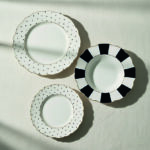 Plato llano 27,5 cm vajilla DECASA Excellence Topos 6 unidades