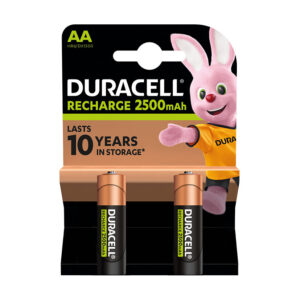 Pila recargable AA (LR6) Blíster 2 pilas DURACELL.