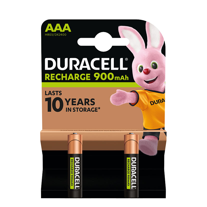 Pila recargable AAA (LR3) Blíster 2 pilas DURACELL (Envase completo)