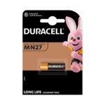 Pila alcalina 27A (12V) Blíster 1 pila DURACELL Security (Envase completo)