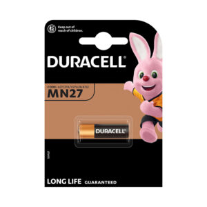 Pila alcalina 27A (12V) Blíster 1 pila DURACELL Security (Envase completo)