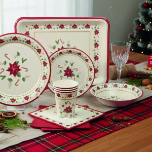 Bol desechable Serie Navidad ø17,5 cm 6 unidades