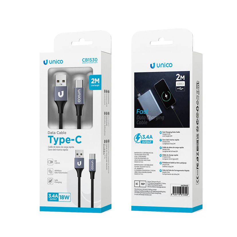 Cable UNICO USB-C 18W 3,4A - Imagen 2