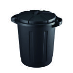Cubo comunidad 80 L sin tapa negro