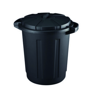 Cubo comunidad 80 L sin tapa negro