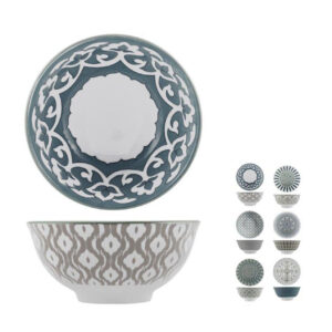 Tazón porcelana surtido PENGO Nora. (Envase completo)