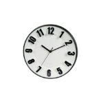 Reloj de pared 28 cm con aro negro