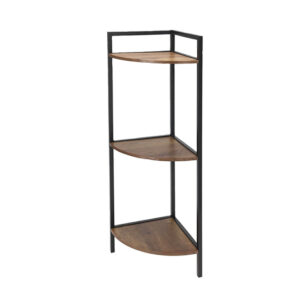 Estantería rinconera 3 baldas serie Metal Black