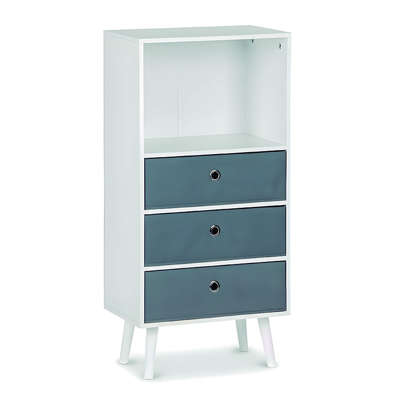 Estantería de madera 4 niveles serie Grey