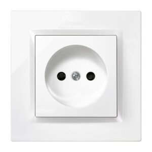 Base enchufe bipolar empotrable SIMON S10 Blanco
