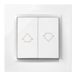Pulsador persiana empotrable SIMON S10 Blanco
