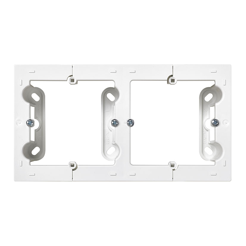 Caja doble superficie empotrable SIMON S10 Blanco