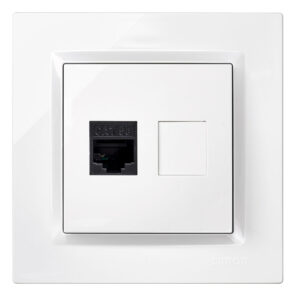 Toma RJ45 empotrable SIMON S10 Blanco