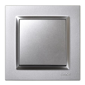 Conmutador cruce empotrable SIMON S10 Aluminio