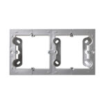 Caja doble superficie empotrable SIMON S10 Negro
