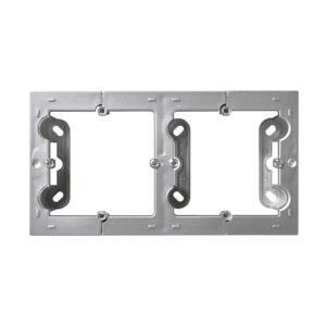 Caja doble superficie empotrable SIMON S10 Negro