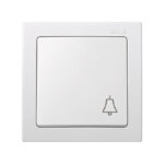 Pulsador campana superficie SIMON 73 Loft blanco