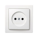 Base enchufe bipolar superficie SIMON 73 Loft blanco